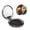 Round Shape, variant on Retro Steam Train Vintage Portable Double-Sided Face Mirror Square, Magnifying Compact Pocket Mirror with PU Leather Cover