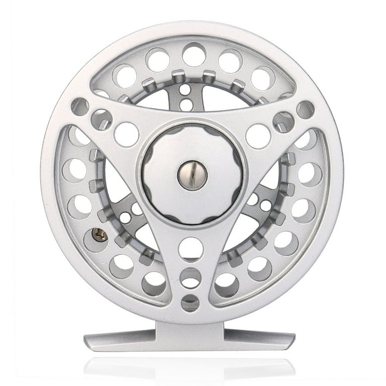 Pacnp Fly Reel 3/4/5/6/7/8 WT Large Arbor Silver/Black Aluminum Fly Fishing  Reel