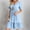 Light Blue, variant on T Shirt Summer Dresses for Women 2025 Blue A Line Midi Ruffle Dress Loose Dresses for Women