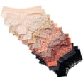thumbnail image 2 of Alyce Ives Intimates Women’s Bikini Panties Set, Stripe Waistband, Assorted Colors, M, 12 Pack, 2 of 3