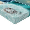 thumbnail image 2 of Ambesonne Floral Fitted Sheet, Dandelions Nature, Full Size, Blue, 2 of 3