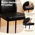 thumbnail image 2 of Dining Chairs Set of 6, Paproos PU Leather Kitchen Chairs with Metal Legs, Modern Dining Room Side Chairs Set with High Back for Kitchen Living Room, Black(Table Not Included), 2 of 9