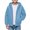 Light Blue-3L, variant on Ultrave Boys Hooded Jacket Windproof Full Zip Long Sleeve Coat with Pockets for Fall Winter Outdoor Wear
