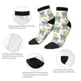 thumbnail image 3 of Uemuo Rainbow Llama Printed Crew Socks, Moisture-Wicking Socks, Athletic Socks for Men Breathable Cushion Socks Casual Sport Socks for Running Traveling, 3 of 6