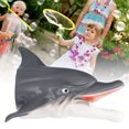 thumbnail image 4 of Juguete De Marioneta De Mano De Delfín, Aprendizaje Realista Del Entretenimiento Marioneta De Mano De Delfín Para Bañarse En La Playa Para Piscina ANGGREK Dolphin Head Hand Puppet, 4 of 8