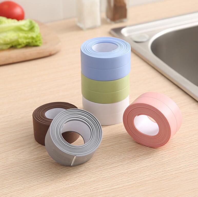 Sink Side Seam Caulk Tapes SelfAdhesive Waterproof Cuttable Tapes for