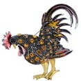 thumbnail image 3 of stanreset Chicken Shaped Rhinestone Brooch Cock chicken brooch Badge Pin Clothes Collar Scarf Chest Alloy Pin Jewelry, 3 of 9