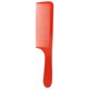 thumbnail image 1 of Peine de pelo de plástico curvo para desenredar, peines de corte de pelo, dientes finos para salón, hogar, peluquero, rojo, 1 of 8