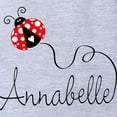 thumbnail image 2 of CafePress - Ladybug Annabelle - Cute Infant Baby Football Bodysuit, 2 of 3