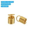 thumbnail image 4 of Unique Bargains Embouts de Cordon, 100 Pcs Embouts de Ressorts Métalliques 6x9mm Embouts de Terminateurs à Ressorts Dorés, 4 of 5