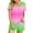 Pink, variant on 2 Piece Sets for Women Fashion Gradient Casual Home Two-piece V-neck Top With Pocket Shorts Set