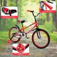 thumbnail image 5 of Kids Bike for Ages 3-10 Years Old Boys Girls, 14/16/18 Inch Kid's Bikes with Training Wheels, Basket, Dual Brake, Children Bicycle for Kids and Toddler Beginners, Pink/Red, 5 of 6