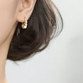 thumbnail image 2 of 925 Sterling Silver Disc Earrings Huggie Hoop for Women Teens Coin Hoop Earrings Cluster Drop Earrings Tassel, 2 of 10