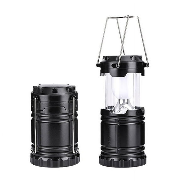 2 Pack Camping Lanterns Rechargeable and Solar Powered, 2 Mode Lantern Flashlight Camp Light for Power Outages, Camping Supplies and Home Hurricane Supplies