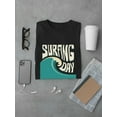 thumbnail image 3 of Surfing Day Big Ocean Wave T-Shirt Men -Image by Shutterstock, Male Small, 3 of 4