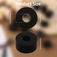 thumbnail image 2 of 16Pcs Round Rubber Spacer Rubber Bushing Anti Vibration Spacer Rubber Washers for Home and Car Accessories 1''ODx0.4''IDx0.5''Thick Black DIY, 2 of 8