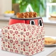 thumbnail image 3 of Xoenoiee Heart Donut Print 2 Slice Toaster Covers Dust Protection Bread Maker Covers Washable Toaster Oven Cloth Cover Small Appliance Cover Kitchen Accessories with Drawstring Closure, S, 3 of 7