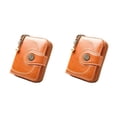 thumbnail image 3 of Cartera corta Sonducket de PU Cuero Vintage con cierre de cremallera color Naranja, 3 of 6