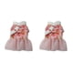 thumbnail image 4 of Methold Ropa para perros, vestidos para cachorros, traje Tang, estilo chino de Año Nuevo, calidez de invierno, múltiples patrones, disfraz S, rosa floreciente 2piezas, 4 of 6
