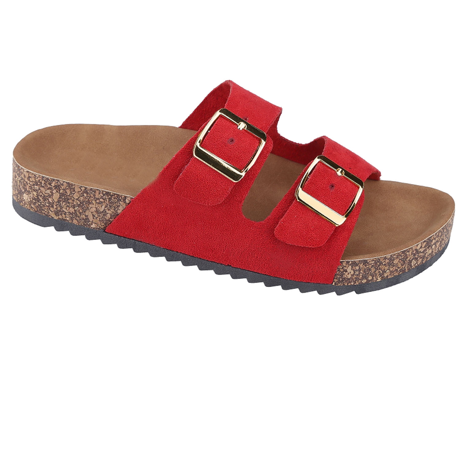 platform footbed sandals