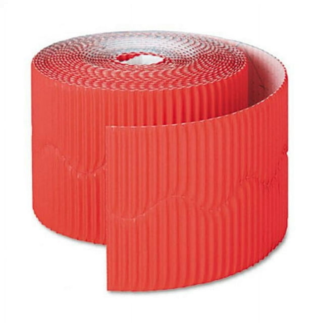 Pacon 37036 Bordure Décorative Bordeaux 2-1/4 x 50 Pieds Rouleau Flamme Rouge