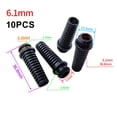 thumbnail image 1 of Lefu 10pc PVC cable gland connector rubber boot protector sleeve mobile phone charger, 1 of 5