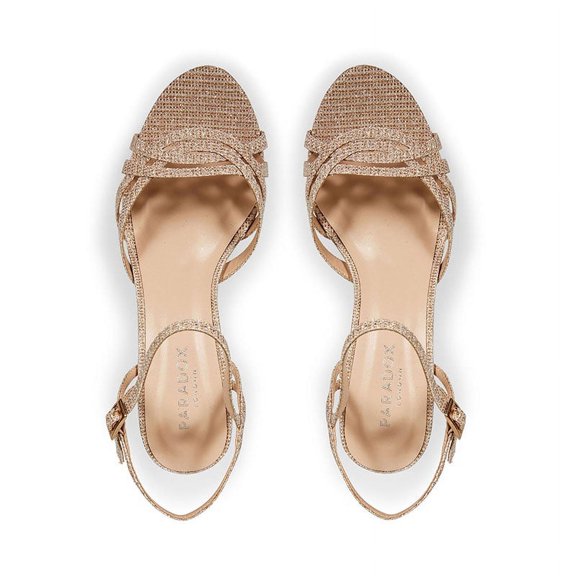 Paradox London Hersila Champagne shimmer Size 10