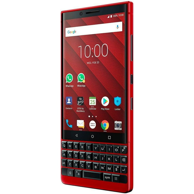 BlackBerry KEY2 Red Edition Smart Cell Phone - 128GB Memory