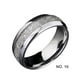 thumbnail image 3 of Qarigey Anillo de acero inoxidable, joyería, anillos delicados, accesorio decorativo para boda, fiesta de compromiso, trabajo diario Ropa, zapatos y accesorios Miscelánea Plata Tamaño 10 Qarigey  AP014615-13, 3 of 6