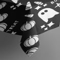 thumbnail image 3 of Black Halloween Ghosts Pumpkins and Stars Rectangle Tablecloth 60"x84",Waterproof Polyester Rectangle Table Cloth, Wipeable Spillproof Polyester Tablecloth for Dining, Camping, Indoor and Outdoor, 3 of 5