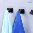 thumbnail image 6 of UPITOR 10 Pieces Self Adhesive Curtain Rod Holder - No Drill Drapery Hook Holders Fixing Rod Holder - Curtain Pole Wall Brackets Towel Rod Hooks - Durable Material Black, 6 of 7