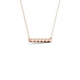thumbnail image 3 of aaXia 14K Rose Gold 1/20ct. TDW Diamond Bar Necklace, 3 of 5
