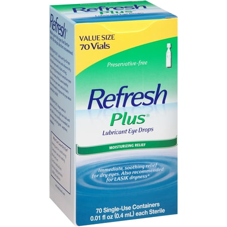 Refresh Plus® Lubricant Eye Drops 70-0.01 fl. oz. Tubes
