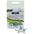 thumbnail image 2 of FPC64SLF-25 Large Flange Short Steel Rivets - 3/16" Diameter, 1/4" Grip - 25 Count, 2 of 2