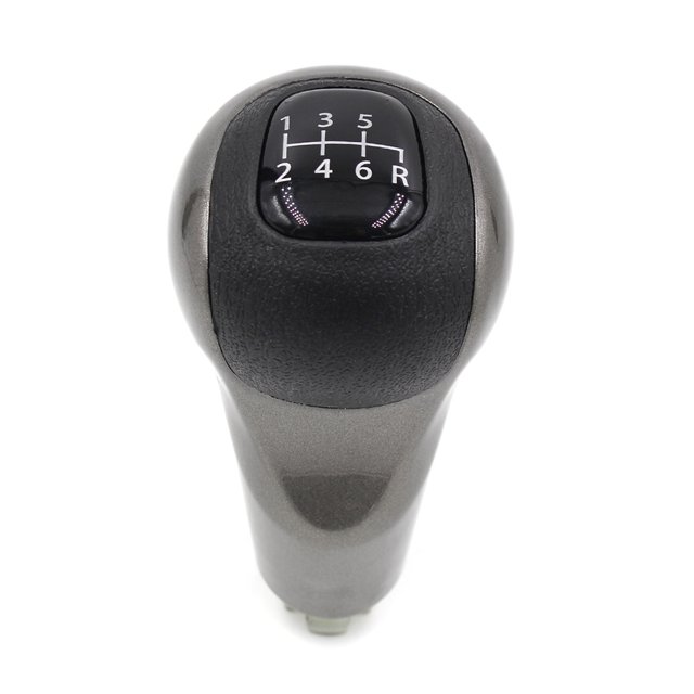 Riwesomey Perilla de palanca de cambios de coche, palanca de cambios de cuero, Manual, piezas interiores portátiles, reemplazo de cambio para Civic Automoción decorativa y accesorios 6 velocidades