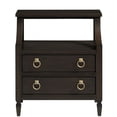 thumbnail image 2 of Two Drawer Wood Nightstand in Espresso, 2 of 5