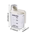 thumbnail image 2 of Home Savings and Storage Items Clearance!Pcksrro Sealed Jar Kitchen Grain and Miscellaneous Grain Jar Insect Proof -proof Sealed Jar Transparent Fresh-keeping Box Miscellaneous Grain, 2 of 3