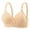 Beige, variant on Gfyviron No Underwire Bras for Women Plus Size Comfortable Full Coverage Bras Casual Pleated Push Up Bra