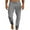 Gray, variant on Lmnyox Men's Casual Trousers Loose Straight Leg Beach Pants with Pocket Lightweight Drawstring Lounge Pants for Men