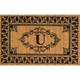 thumbnail image 1 of Nuloom 2' 6 x 4' Letter U Doormat Rug in Letter U, 1 of 2