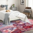 thumbnail image 4 of Anime Girl Rug 4x7 Area Rugs for Bedroom Living Room, Japanese Area Rug, Floral Carpet Machine Washable Non-Slip Rug, Soft Low Pile Area Rug, Indoor Decorative Rugs Z&lL239, 4 of 7