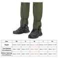 thumbnail image 2 of Unique Bargains Couvre-Chaussures Imperméables pour Jambes Randonnée Vert Olive m, 2 of 6