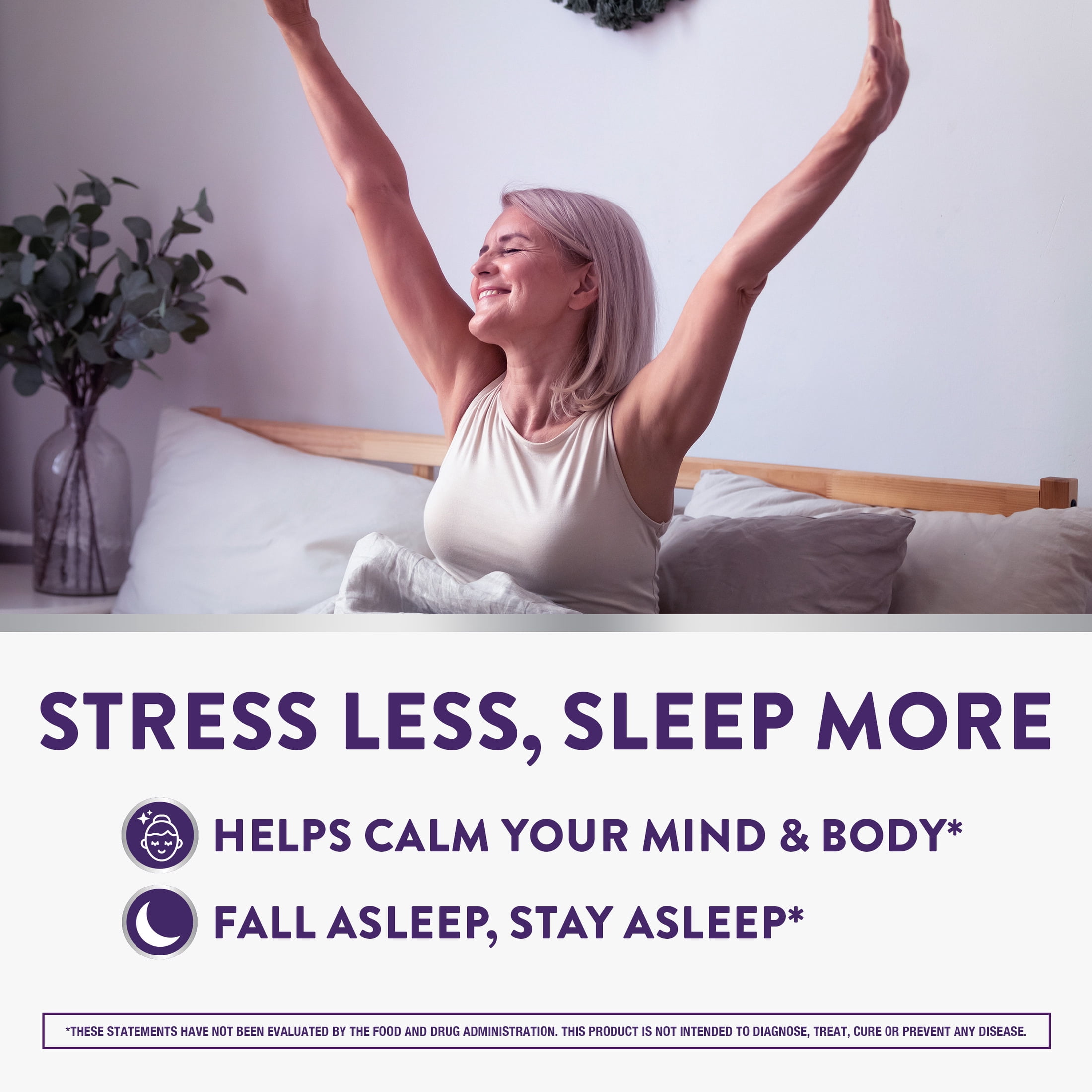 ZzzQuil PURE Zzzs De-Stress Melatonin Sleep Aid Gummies, Dietary Supplement, 42 Count
