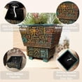 thumbnail image 3 of Mystic Butterfly Self Watering Pots for Indoor Plants, Resin 6 Inch  Pot, Boho Flower Pots with Drainage Unique Planters for Outdoor Plants with Hidden Safe Pen Holder for Desk Home Decor, 3 of 7