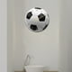 thumbnail image 2 of Reloj de pared creativo Diseño de fútbol acrílico Reloj colgante Movimiento mudo Relojes de pared decorativos Decoración para sala de estar Dormitorio Estudio, 2 of 6