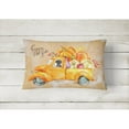 thumbnail image 2 of Carolines Treasures CK2647PW1216 Fall Harvest Black Labrador Retriever Canvas Fabric Decorative Pillow  12H x16W, 2 of 3