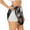 White, variant on Pirate Bulldog On Deck for Women's Double Layer Athletic Shorts High-Performance Gym Shorts with Inner Pocket, Elastic Waistband-Medium
