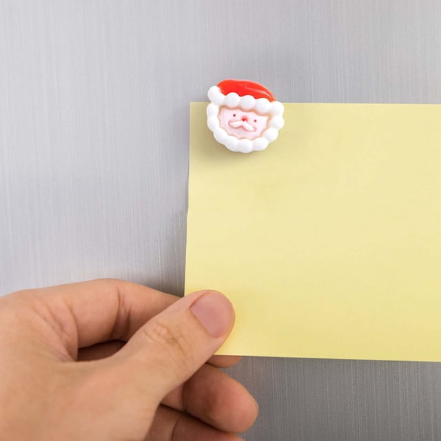 Antqov Christmas Refrigerator Sticker Cute Santa Claus DIY Decoration Magnet Three-dimensional Christmas Tree Magnetic Sticker