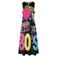 thumbnail image 4 of I Love The 80's Retro Heart Long Dress Dress for Women Women's Luxury Party Dress, 4 of 8