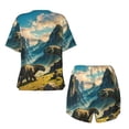 thumbnail image 5 of Xecao Valley River Dinosaur print Swimsuit for women, Summer-ready, sporty style.Quick-dry fabric. Many sizes & colors., 5 of 9